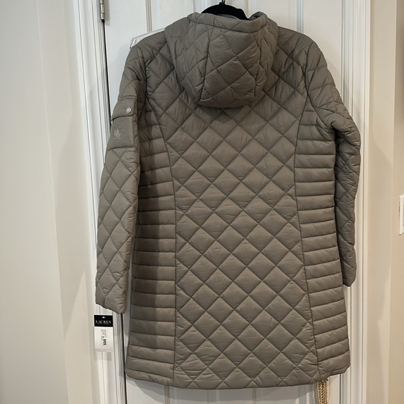 Ralph Lauren Quilted Green Puffer Coat - Picture 5 of 8